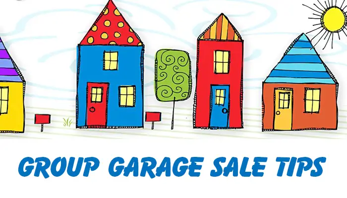 group garage sale tips