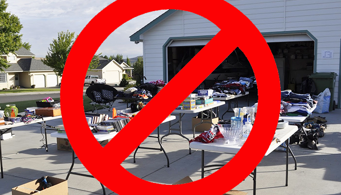 what not to sell at garage sale